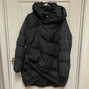 Universal Standard Hooded Kanda Puffer Matte Black Size S